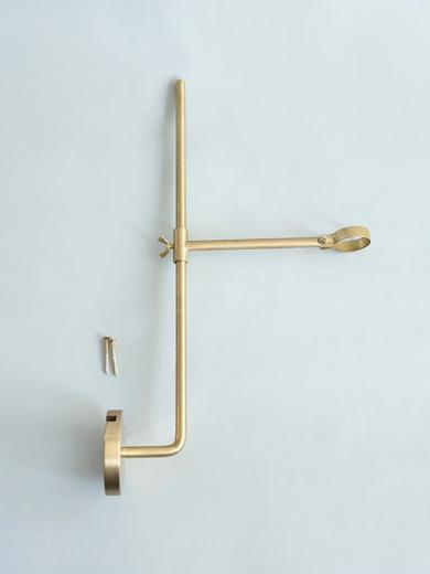 vertical bracket brass
