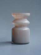 ウェーブ ガラスベース ブラウン