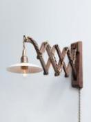 Wood Bracket SCISSOR WALNUT