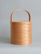 シェーカーラウンドハンドルボックス L ライトブラウン