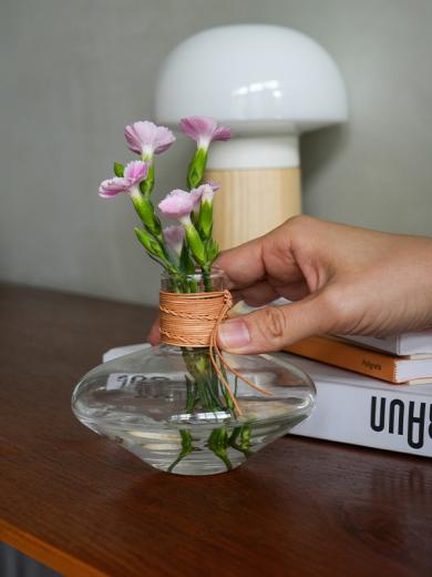 レザー ガラスベース ワイド クリア