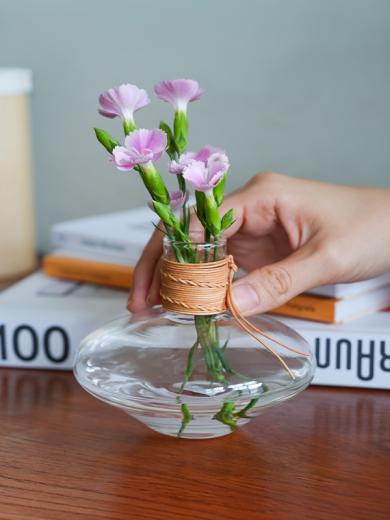 レザー ガラスベース ワイド クリア