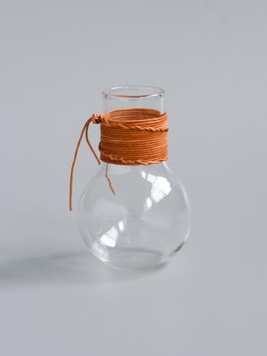 レザー ガラスベース ラウンド クリア