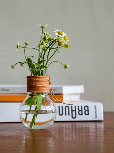 レザー ガラスベース ラウンド クリア