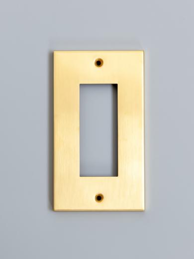 真鍮コンセントプレート