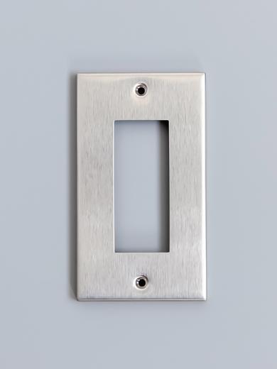 ステンレスコンセントプレート