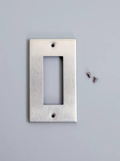 ステンレスコンセントプレート