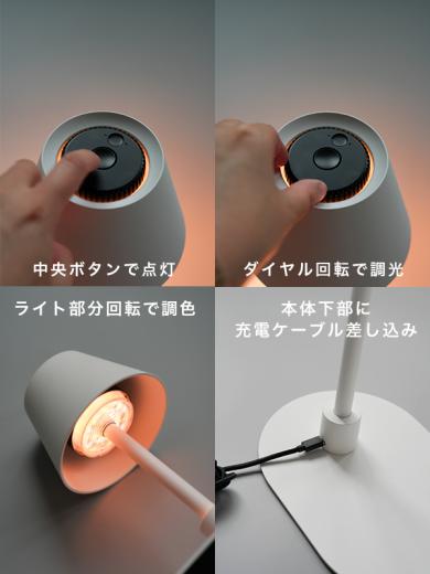 PLANTE portable lamp L WH