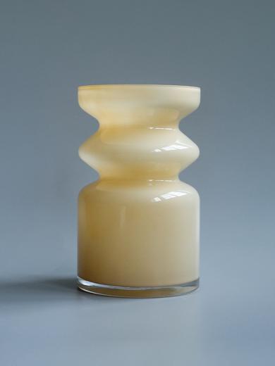 ウェーブ ガラスベース クリーム