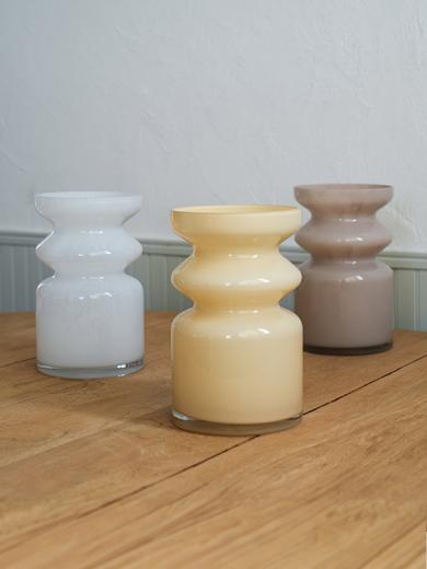 ウェーブ ガラスベース クリーム