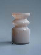 ウェーブ ガラスベース ブラウン