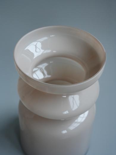 ウェーブ ガラスベース ブラウン