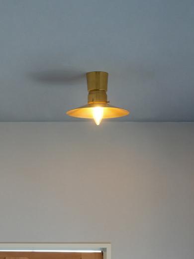 引っ掛けシーリングライト E17 ブラス