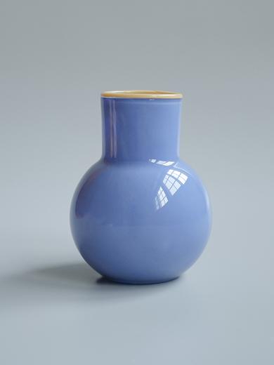 COLO ガラスベース M ブルー×クリーム