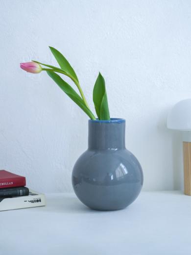 COLO ガラスベース L グレー×ブルー