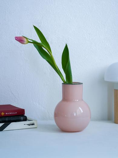 COLO ガラスベース M ピンク×グリーン