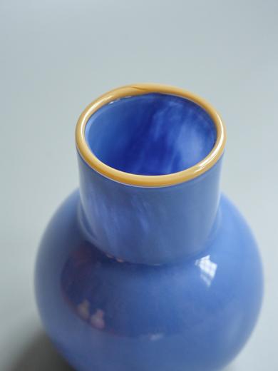 COLO ガラスベース M ブルー×クリーム