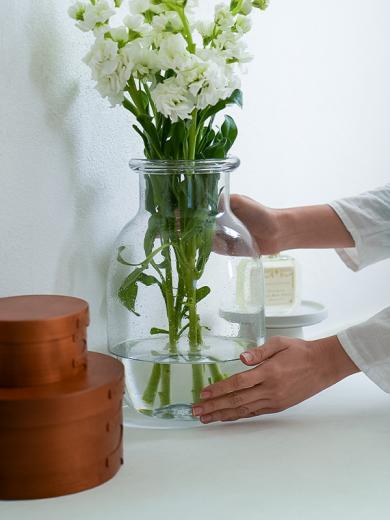 バブル ガラスベース L クリア