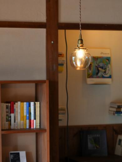 ガラスシェード ポム ブラウン