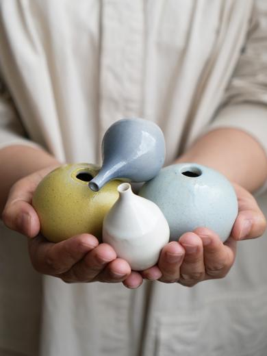 セラミックベース プチクレイン イエロー