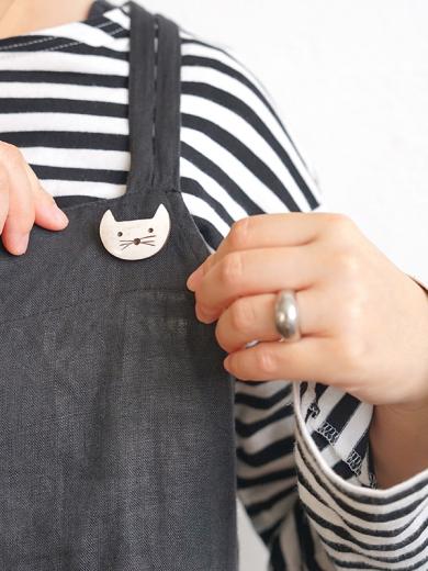 BROOCH NEKO WH