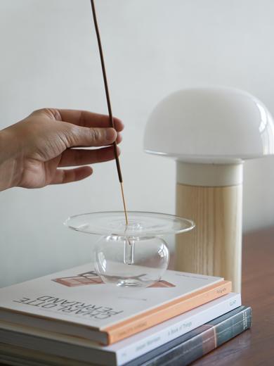 ガラスインセンスベース Lua クリア