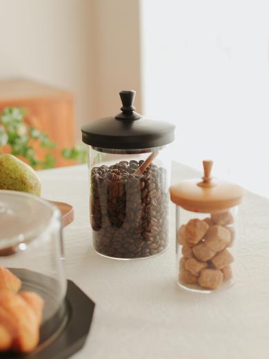 ティム  ガラスジャー L ブラック