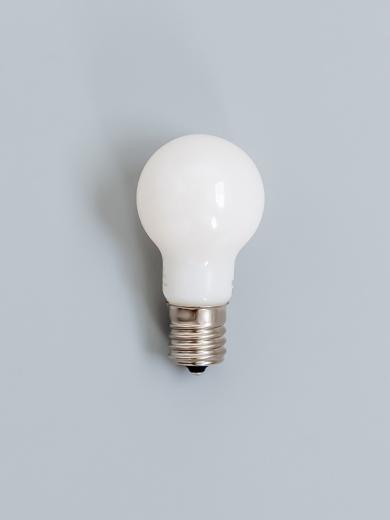 小型LED電球E17 乳白