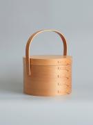 シェーカーラウンドハンドルボックス M ライトブラウン