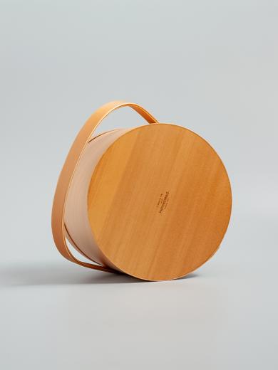 シェーカーラウンドハンドルボックス M ライトブラウン