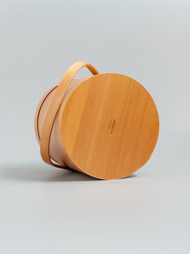 シェーカーラウンドハンドルボックス L ライトブラウン