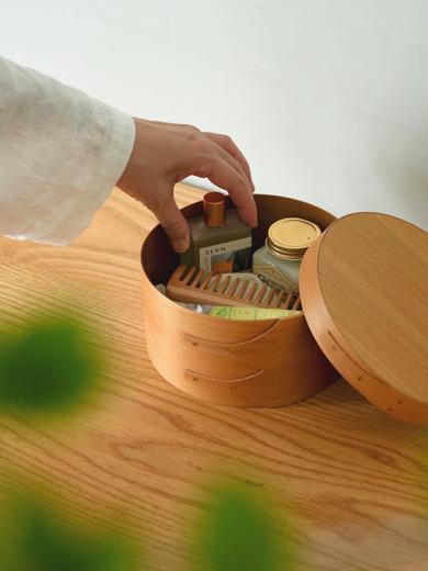 シェーカーラウンドボックス SS ライトブラウン