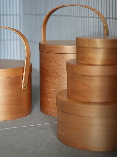 シェーカーラウンドボックス SS ライトブラウン