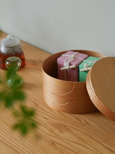 シェーカーラウンドボックス M ライトブラウン