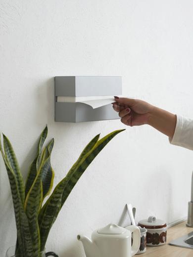 ペーパータオルホルダー グレー