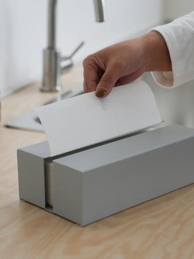 ペーパータオルホルダー グレー