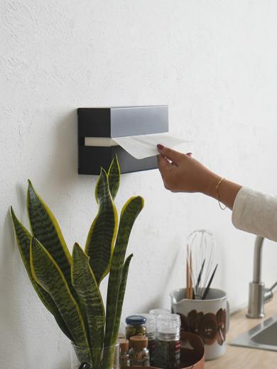 ペーパータオルホルダー ブラック