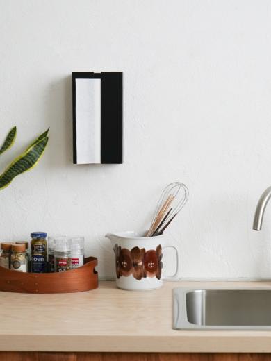 ペーパータオルホルダー ブラック